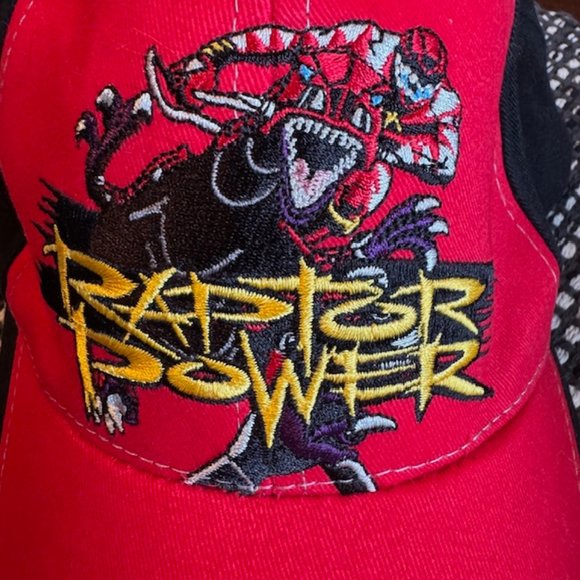 NWOT Vintage POWER RANGERS Dinothunder Raptor Power Strapback Hat - Picture 7 of 13